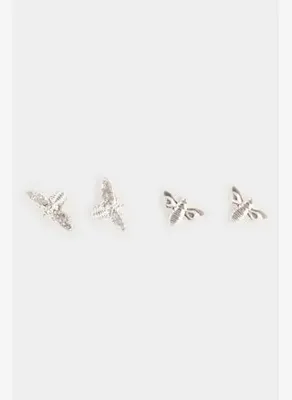 DeFacto Kadın 2li Silver Küpe F0872AXNS