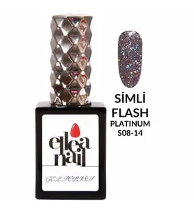 ELLEA NAIL ELLEA NAİL SALON BOY 15 ML UV LED SİMLİ KALICI OJE PLATİNİUM FLASH SCALE 6