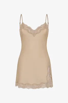 Penti Bej Saten Şifon Babydoll