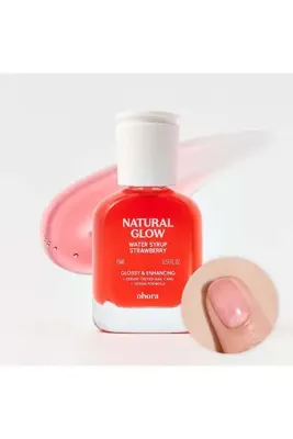 Ohora Renkli Tırnak Güçlendirici ve Besleyici Vegan Bakım, Çilek, 15 ml