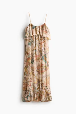 H&M Fırfırlı Çan Elbise