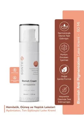 SantePlus Cilt Lekeleri Için Niacinamide Içeren 7 Aktifli Eşitleyici Ve Aydınlatıcı Leke Kremi 50 ml