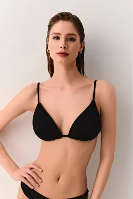 SUWEN Dolgulu Üçgen Bikini Üst