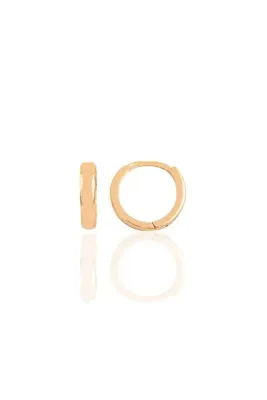 Söğütlü Silver Gümüş Rose 11 Mm Halka Küpe Tragus Piercing Helix Kıkırdak Küpesi Sgtl11755rose
