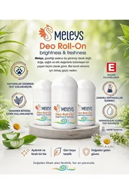 MELEYS DEO ROLL-0N TER VE KOKU ÖNLEYİCİ DOĞAL BİTKİSEL İÇERİK 3 AL 2 ÖDE