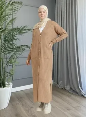 MODANURSEDA Triko Hırka - Camel - MODANURSEDA