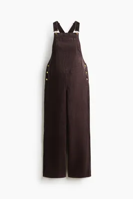 H&M MAMA Pamuklu ve Fitilli Kadife Tulum