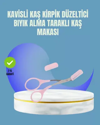Diğer Lexroo Tarak Ve Fırça Başlıklı Kaş Şekillendirme Makası