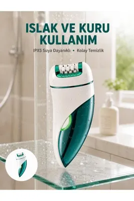 Generic Profesyonel 3 in 1 Epilasyon Cihazı LED Aydınlatmalı Suya Dayanıklı Şarjlı VGR Epilatör Yeni Nesil