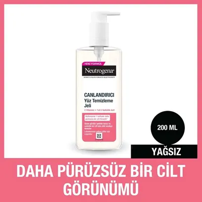 Neutrogena Canlandırıcı Yüz Temizleme Jeli 200 ml