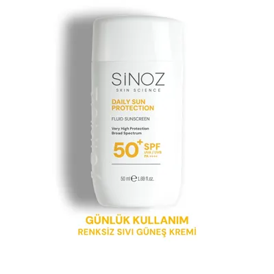 Sinoz Günlük Kullanım SPF50+ Fluid Güneş Kremi 50 ml