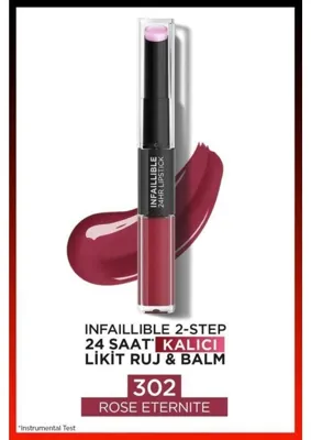 Fumeyabi Infaillible 2-Step 24 Saat Kalıcı Likit Ruj & Balm - 215 Wine Oclock