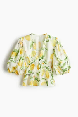 H&M V Yakalı Bluz