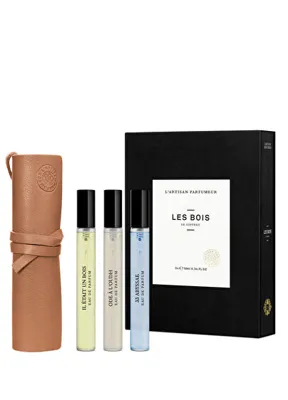 L'Artisan Parfumeur Les Bois 3x10 ml Discovery Set with Leather Case