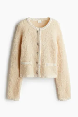 H&M Yün Karışımlı Bukle Hırka