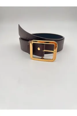 Mynoa Gold Kare Takalı Kadın Kemeri,Ceket Kemeri,Pantalon Kemeri.