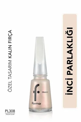 Flormar Pearly Uzun Süre Kalıcı Sedefli Oje PL308 Snow Glam 8682536035446 Yoğun Işıltı ve İnci Parlaklığı