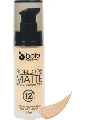 Bote Makeup Skin-Editor Matte Natural Looking Glow For Me Foundation 01