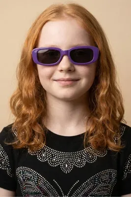 Bilge Karga Heyo Dark Purple Black Kız Çocuk Güneş Gözlüğü