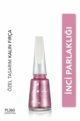 Flormar Sedefli Parlak Oje (MOR) - Pearly Nail Enamel - Pl360 Fuchsia Flower - 8682536035460