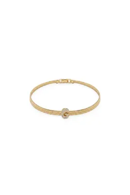 Charmist Çelik Üzeri Altın Kaplama Monogram Gold Harf Bileklik - G