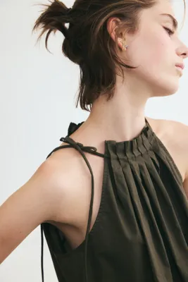 H&M Pileli ve Bağcık Detaylı Üst