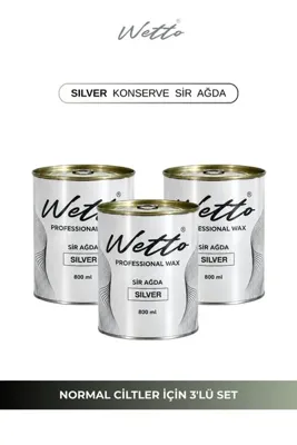 Wetto Konserve Sir Ağda Azulen 800ml 3'lü Set (Yeşil)