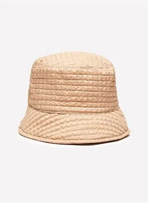 Sisley Kadın Taba Astarı %100 Pamuk Hafif Dolgulu Bucket Şapka