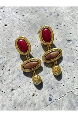 Bo Takı ve Aksesuar Vintage küpe 7cm