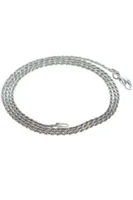 Söğütlü Silver Kadın Rodyumlu Burgu Kolye Zincir SGTL7123