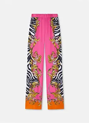 Versace Jeans Couture Pembe Kadın %100 Viskoz Pantolon 78HAA1P2