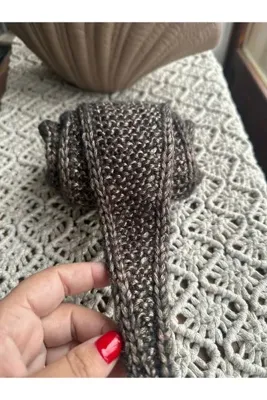 Baykuşca Kruvansan Boyunluk, Şal, Fular, Sophie Scarf, El örgüsü, Yünlü, Modern