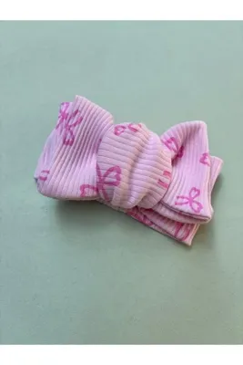 Lolidenss Kız bebek pembe Fiyonk desen band