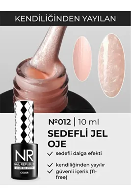 Nail Republic Kalıcı Oje Pembe Pearl Print 012 Tırnak Ojesi – 10ml Efektli Profesyonel, Manikür Için Ideal