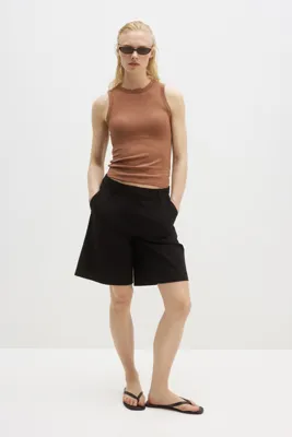 H&M Cooling Ribanalı ve Sütyenli Kolsuz Üst Slim Fit