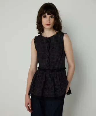 Machka DANTEL MIX PEPLUM BLUZ