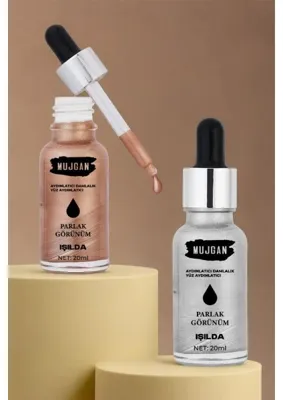 Renas Store 2'li Damlalık Şişeli Likit Aydınlatıcı Highlighter Seti