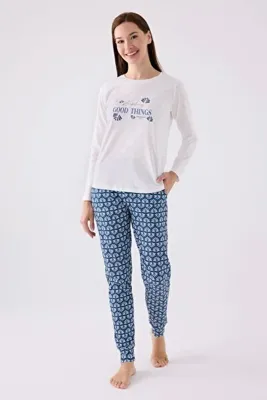 Pierre Cardin Yeni Sezon Uzun Kollu Kadın Pijama Takımı