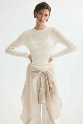 H&M Kaşmir Karışımlı İnce Triko Üst