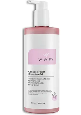 WIWIFY Wiwify Arındırıcı Yüz Temizleme Jeli 500 ml Aloe Vera ve Papatya Özlü Tüm Cilt Tipleri İçin