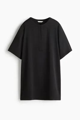 H&M Gabardin Düz Kesim Elbise
