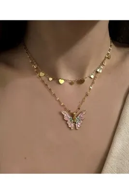 Okko Store Çelik Kelebek Kolye