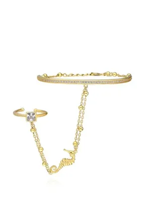 Nayra jewelry Sea Horse 18 Ayar Altın Kaplama Şahmeran