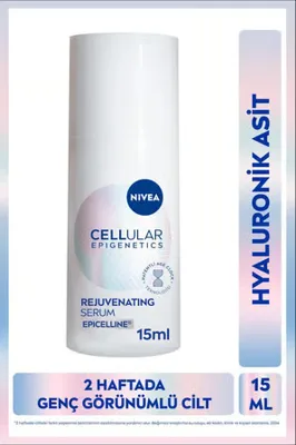 NIVEA Cellular Epigenetics Rejuvenating Yaşlanma Karşıtı Cilt Serumu 15ml, Dolgunlaştırıcı, Hyaluronik Asit