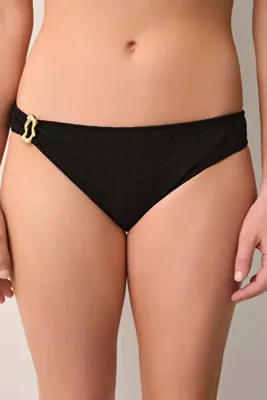 SUWEN Noir Metal Aksesuarlı Bikini Altı