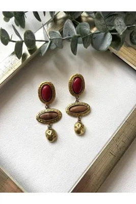 Lavin Accessoriess Marka Model Vintage Detaylı Küpe