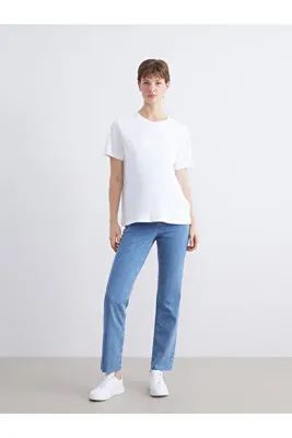 LC Waikiki Karın Panelli Straight Fit Hamile Jean Pantolon