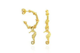 Nayra jewelry Sea Horse Halka Küpe 