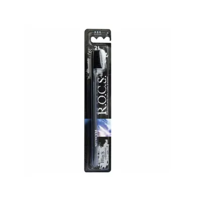 R.O.C.S. Black Edition Diş Fırçası - Orta Sarı Kıl