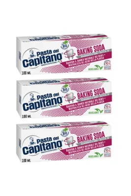 Pasta Del Capitano Diş Macunu Baking Soda 100 ml x 2 Adet